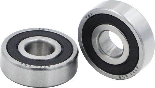 Bearing - 6303-2RS (2 pc set) 47x17x14