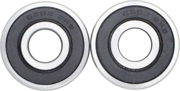 Bearing - 6302-2RS (2 pc set) 42x15x13