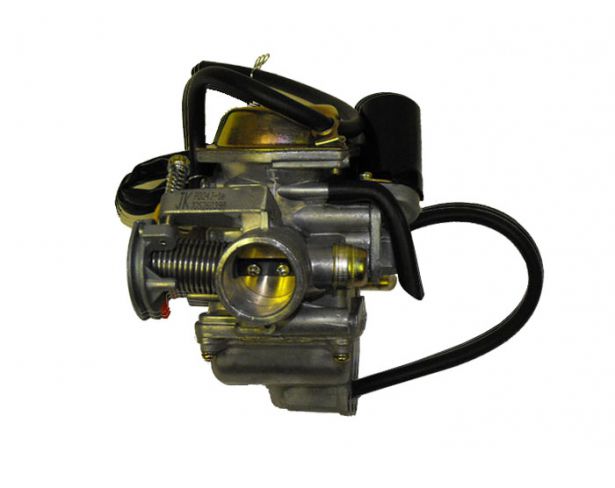 Carburetor - 24mm, Electric Choke, GY6, CF Moto, 150cc to 250cc, (2-pin plug)