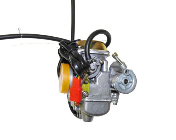 Carburetor - 24mm, Electric Choke, GY6, CF Moto, 150cc to 250cc, (2-pin plug)