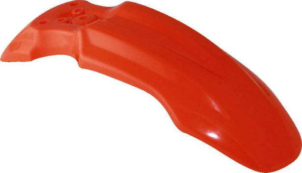 Plastic Fender - Honda CRF50 / XR50 / TaoTao DB10, Front, 50cc to 150cc, Dirt Bike, Orange (1 pc)