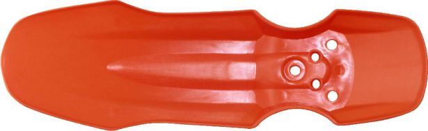 Plastic Fender - Honda CRF50 / XR50 / TaoTao DB10, Front, 50cc to 150cc, Dirt Bike, Orange (1 pc)