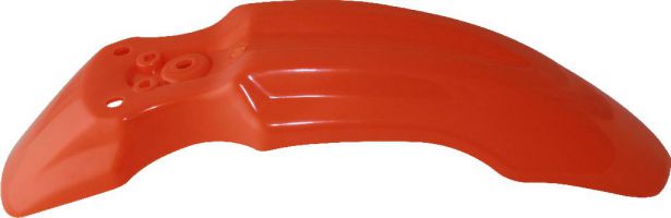 Plastic Fender - Honda CRF50 / XR50 / TaoTao DB10, Front, 50cc to 150cc, Dirt Bike, Orange (1 pc)