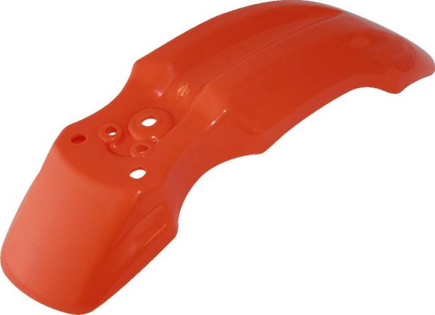 Plastic Fender - Honda CRF50 / XR50 / TaoTao DB10, Front, 50cc to 150cc, Dirt Bike, Orange (1 pc)