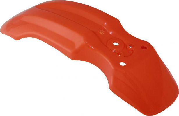 Plastic Fender - Honda CRF50 / XR50 / TaoTao DB10, Front, 50cc to 150cc, Dirt Bike, Orange (1 pc)