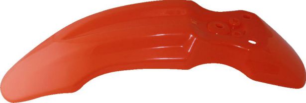 Plastic Fender - Honda CRF50 / XR50 / TaoTao DB10, Front, 50cc to 150cc, Dirt Bike, Orange (1 pc)