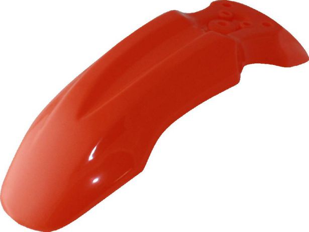 Plastic Fender - Honda CRF50 / XR50 / TaoTao DB10, Front, 50cc to 150cc, Dirt Bike, Orange (1 pc)