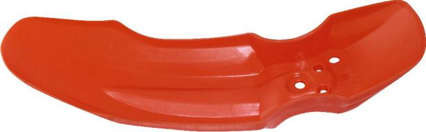 Plastic Fender - Honda CRF50 / XR50 / TaoTao DB10, Front, 50cc to 150cc, Dirt Bike, Orange (1 pc)