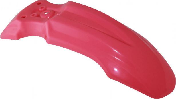Plastic Fender - Honda CRF50 / XR50 / TaoTao DB10, Front, 50cc to 150cc, Dirt Bike, Pink (1 pc)