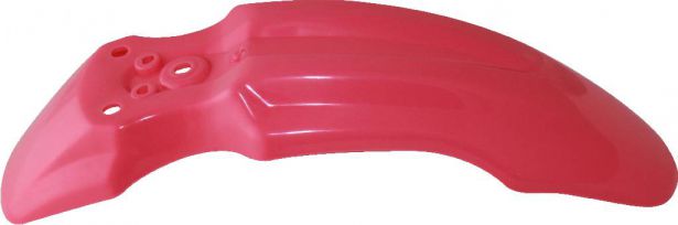 Plastic Fender - Honda CRF50 / XR50 / TaoTao DB10, Front, 50cc to 150cc, Dirt Bike, Pink (1 pc)