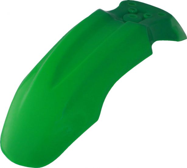 Plastic Fender - Honda CRF50 / XR50 / TaoTao DB10, Front, 50cc to 150cc, Dirt Bike, Green (1 pc)