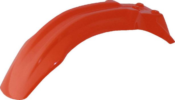 Plastic Fender - Front, 50cc to 150cc, Dirt Bike, Orange (1 pc)