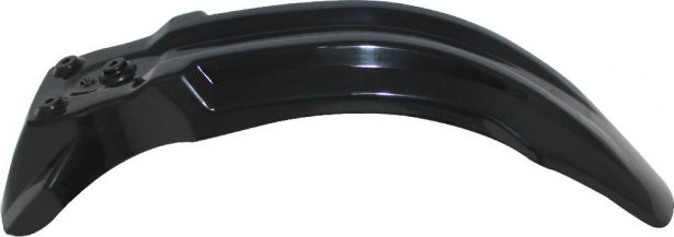 Plastic Fender - Front, 50cc to 150cc, Dirt Bike, Black (1 pc)