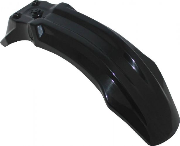 Plastic Fender - Front, 50cc to 150cc, Dirt Bike, Black (1 pc)