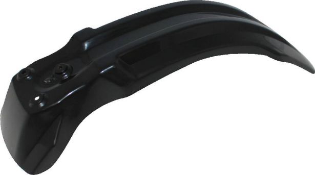 Plastic Fender - Front, 50cc to 150cc, Dirt Bike, Black (1 pc)