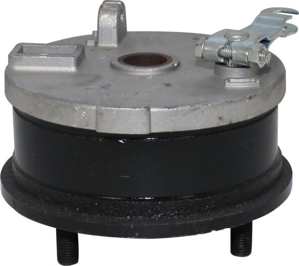 Drum Brake Assembly - 4 Bolt, M10, Left Side