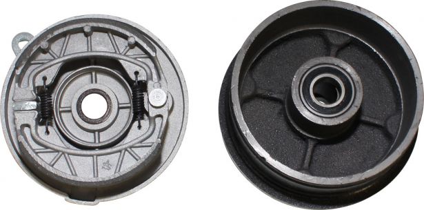 Drum Brake Assembly - 4 Bolt, M10, Left Side