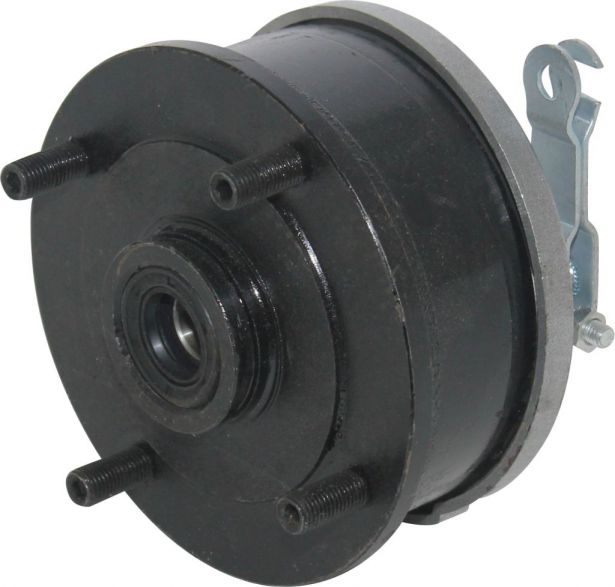 Drum Brake Assembly - 4 Bolt, M10, Right Side