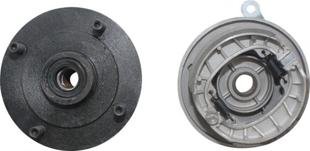 Drum Brake Assembly - 4 Bolt, M10, Right Side