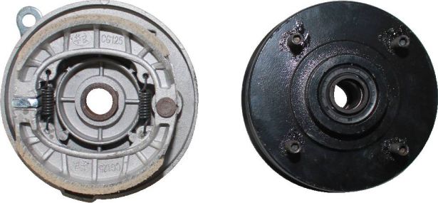 Drum Brake Assembly -  4 Bolt, M8, Right Side