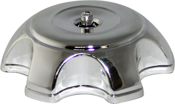 Fuel Tank Cap - Plastic, Chrome