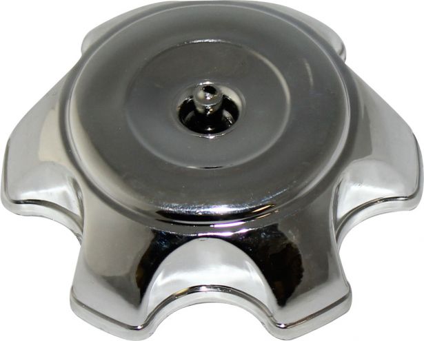 Fuel Tank Cap - Plastic, Chrome