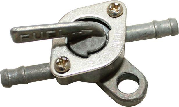Petcock - Fuel Valve, Gas Valve, In-line with Attachment Hook