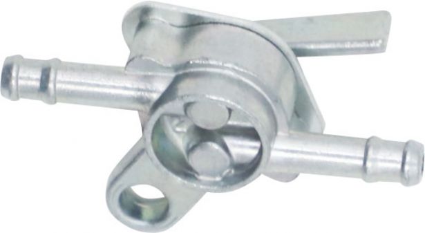 Petcock - Fuel Valve, Gas Valve, In-line with Attachment Hook