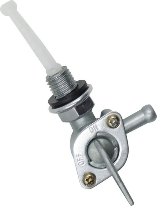 Petcock - Fuel Valve, Gas Valve, Short Stem, M10 Thread