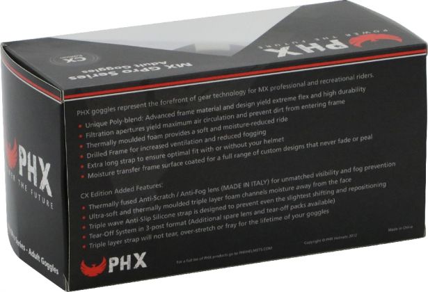 PHX GPro Adult Goggles - Gloss White