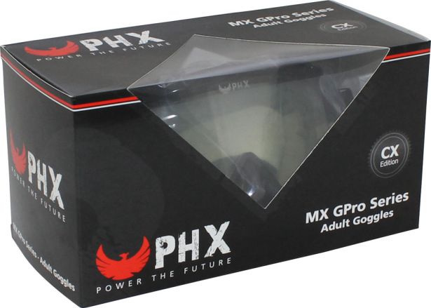 PHX GPro Series Adult Goggles - CX Race Edition - Gloss Black