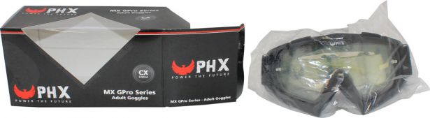 PHX GPro Series Adult Goggles - CX Race Edition - Gloss Black