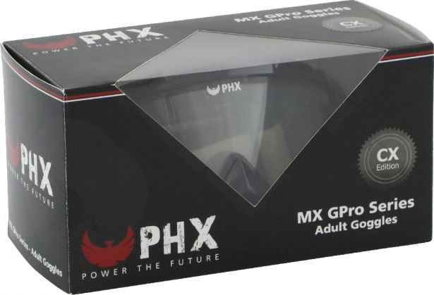 PHX GPro Series Adult Goggles - CX Race Edition - Gloss Black