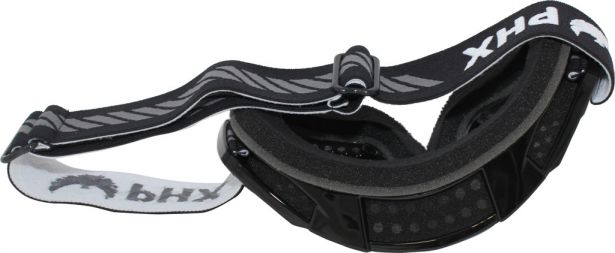 PHX GPro Series Adult Goggles - CX Race Edition - Gloss Black + Tear Off Pack (10pc)