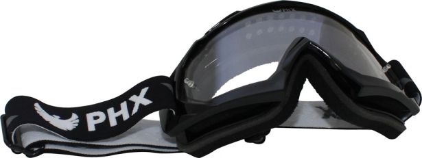 PHX GPro Series Adult Goggles - CX Race Edition - Gloss Black + Tear Off Pack (10pc)