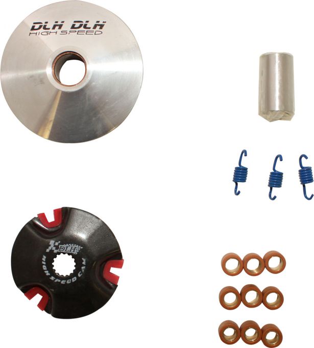 Drive Plate Assembly - DLH Edition, Sliding Sheave, Variator, JOG50 (15pc set)