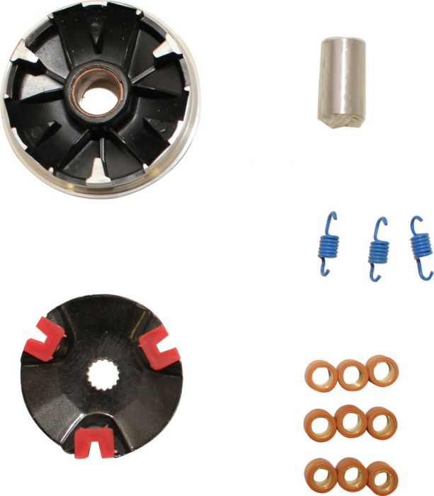 Drive Plate Assembly - DLH Edition, Sliding Sheave, Variator, JOG50 (15pc set)