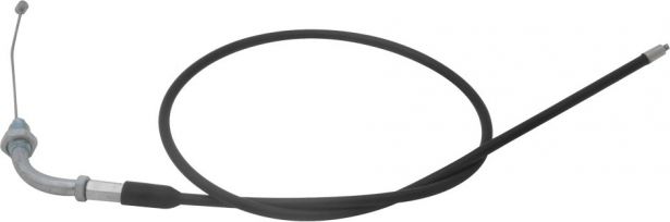 Throttle Cable - Bent Connector, M10, 110.4cm Total Length 