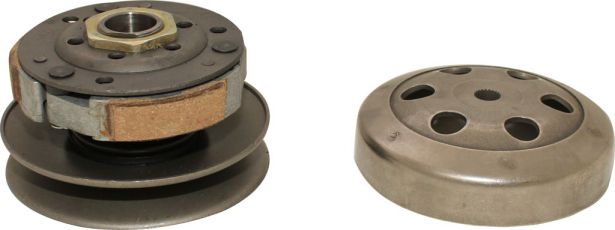 Clutch - Drive Pulley with Clutch Bell, GY6, 50cc, 22 Spline