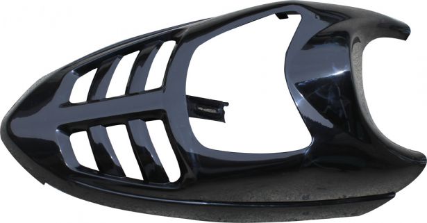 Plastic Set - 50cc to 125cc Small ATV, Black, Gio, Apollo, Racing Style (2pc including nose piece)