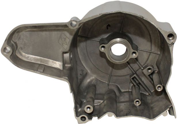 Engine Cover - Stator Cover, 50cc to 125cc, Electric Start, Top Mount Starter, 6-pole