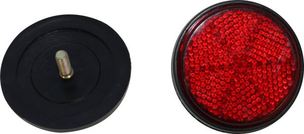 Reflector - Red with Black Base, A-Grade (2pcs)