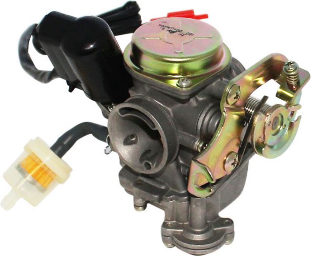 Carburetor - 18mm, Electric Choke, 50cc to 90cc, GY6