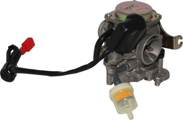 Carburetor - 18mm, Electric Choke, 50cc to 90cc, GY6