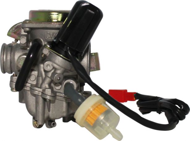 Carburetor - 18mm, Electric Choke, 50cc to 90cc, GY6