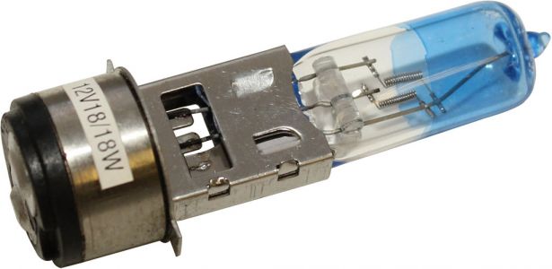 Light Bulb - 12V 18W, High Intensity Xenon Bulb, Dual Contact, Blue