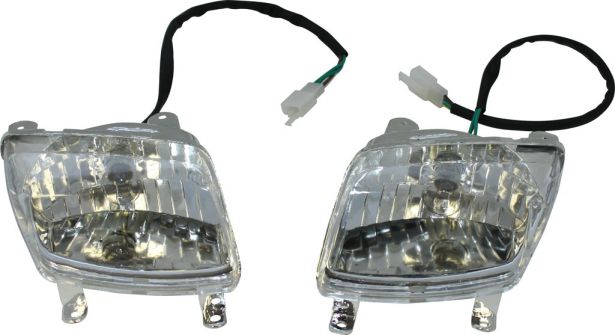 Front Light - 50cc to 250cc ATV, Utility Style, Set (2pcs)