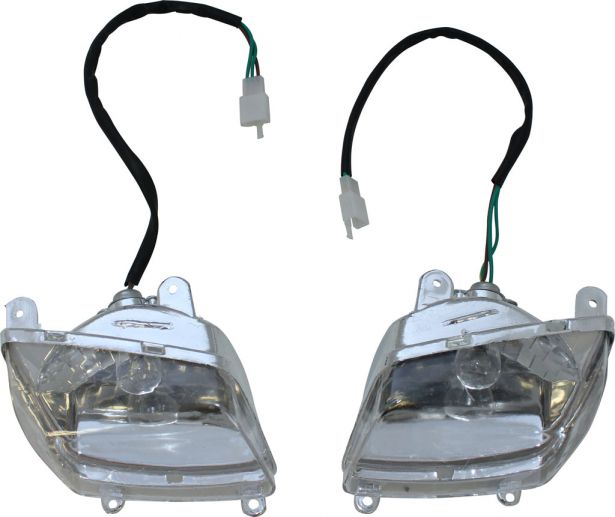 Front Light - 50cc to 250cc ATV, Utility Style, Set (2pcs)