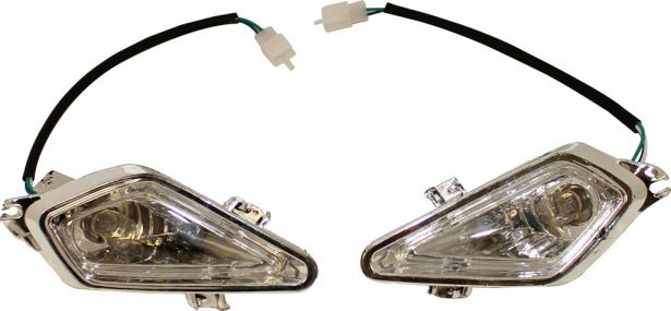 Front Light - 50cc to 250cc ATV, Racing Style, Set (2pcs)