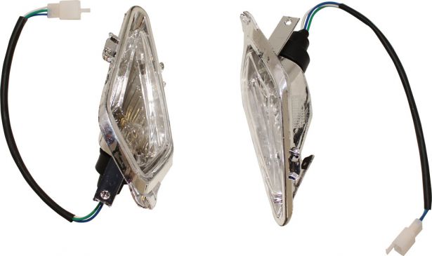 Front Light - 50cc to 250cc ATV, Racing Style, Set (2pcs)